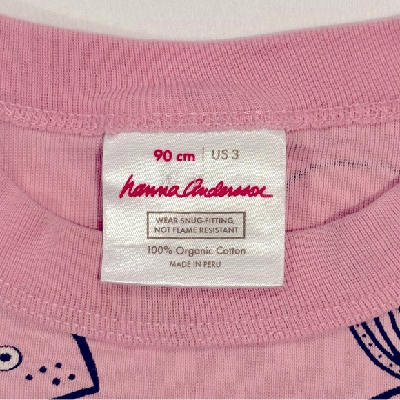 Hanna Andersson Short Johns Boys 3 90 cm Girls Jellyfish Jam Pajamas Organic 3T - Picture 3 of 5